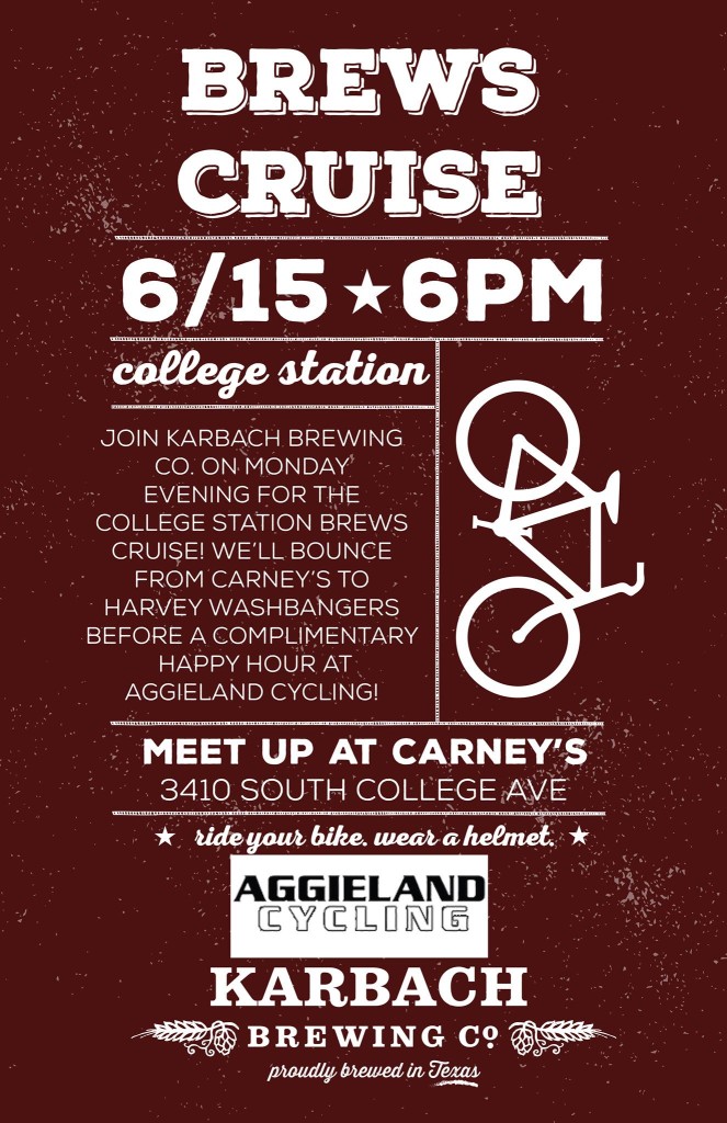 Join the Karbach pub ride with us afterward!