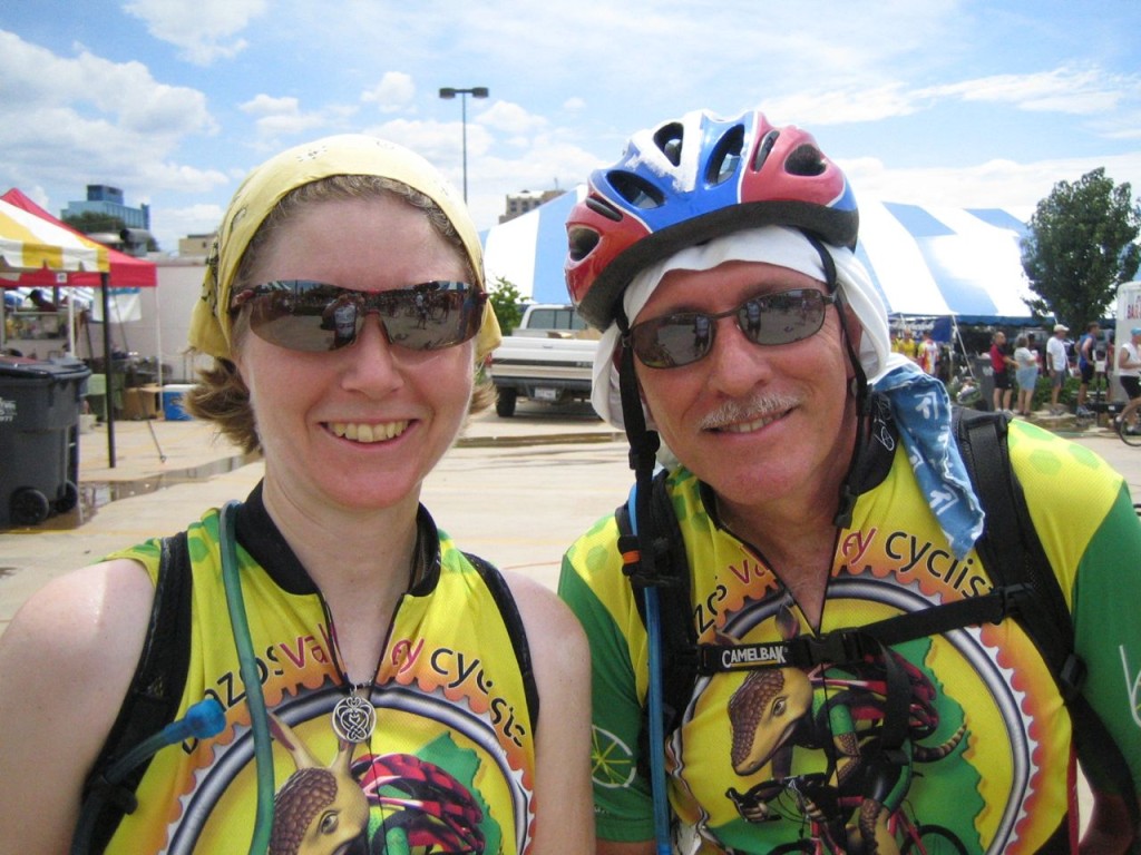 Jean Marie and Layne at the HH100 Ride start.