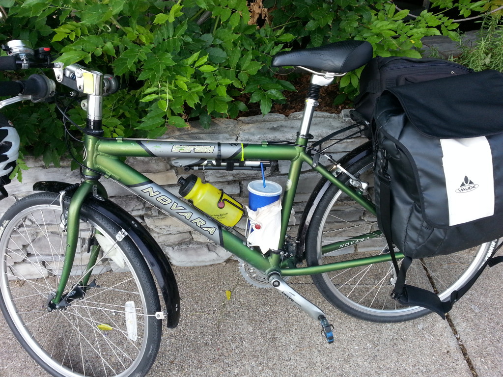 It's not a bicycle, it is a Diet Coke transporter. July 19. 2014.   (Jean Marie's Bicycle)