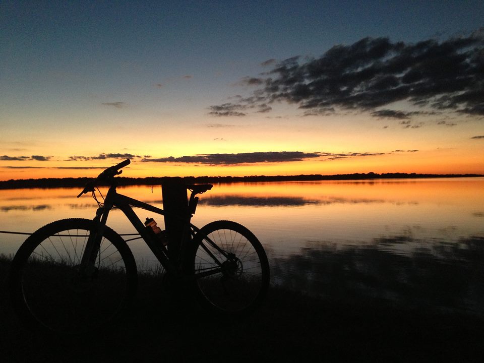 Bike at lake Bryan